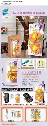 Color box mirror flower water moon 273 PCS